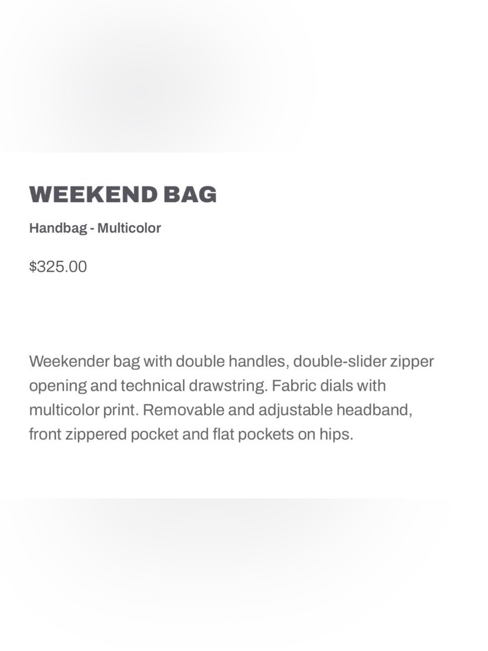 NWT Flower Mountain Weekend Bag in Tan-Multicolor - Picture 3 of 6